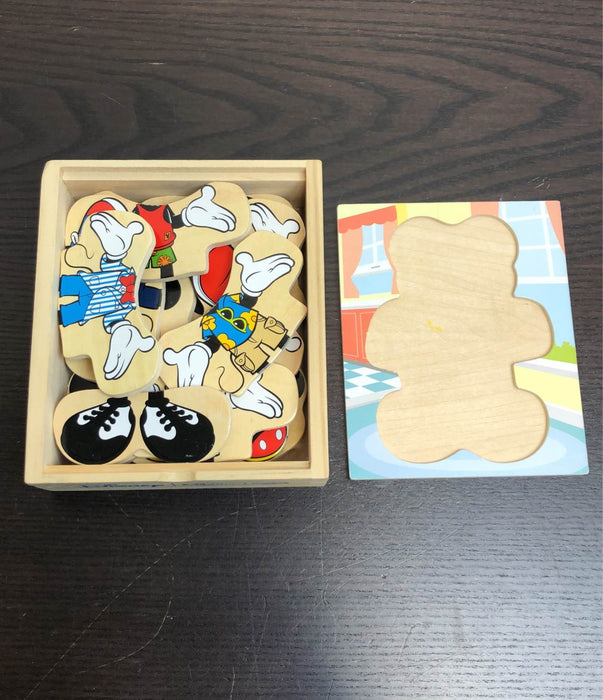 used Melissa & Doug Mix And Match Dress-Up Wooden Play Set