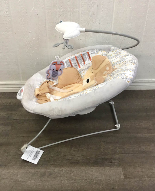 secondhand Fisher Price Deluxe Bouncer, Fawn Meadows