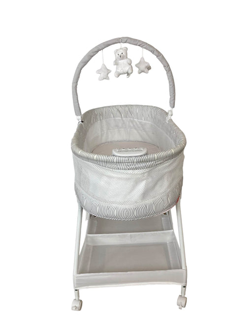 secondhand Delta Children Wave Vibrating Bassinet With Toy Bar