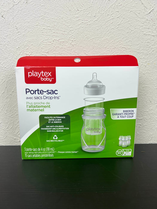 secondhand Playtex Nurser Bottles With Drop In Liners, 4oz