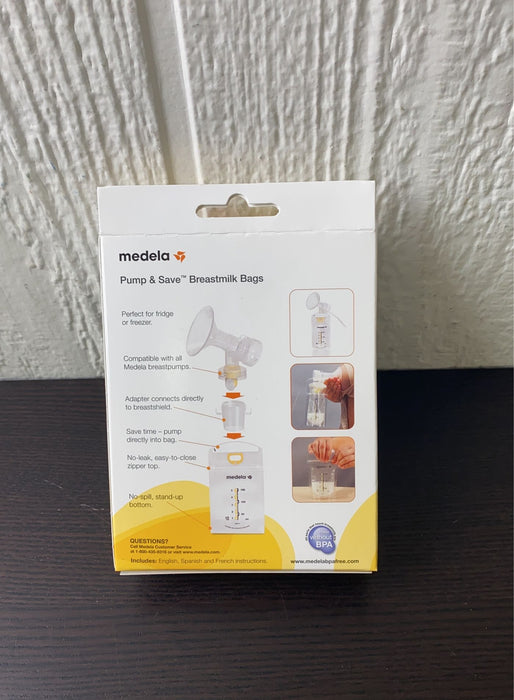 secondhand Medela Pump And Save Breastmilk Bags