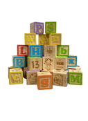 used Playskool Wooden Blocks Set