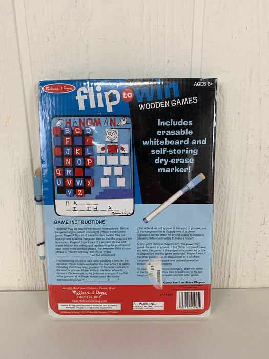 secondhand Melissa & Doug Flip to Win Hangman