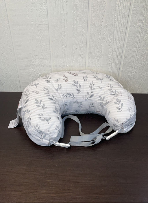 Shop Boppy Best Latch Breastfeeding Pillow, Grey Leaf Stripe at GoodBuy Gear