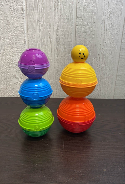 secondhand Fisher Price Brilliant Basics Stack And Roll Cups