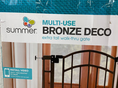 used Summer Infant Multi-Use Deco Walk Through Gate