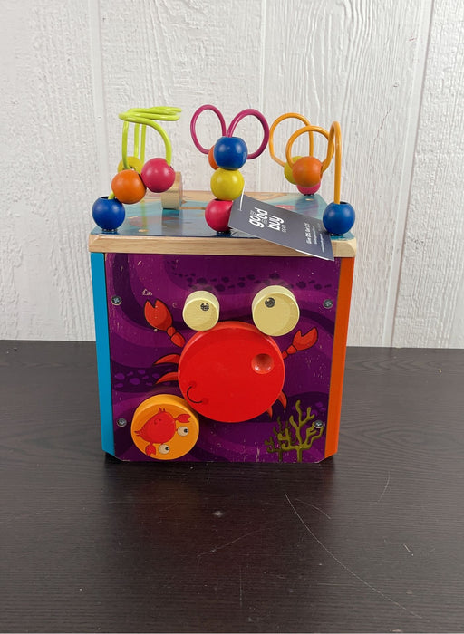 used B. toys Underwater Wooden Activity Cube