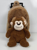 secondhand Popatu Trolley Rolling Backpack With Removable Plush, Monkey