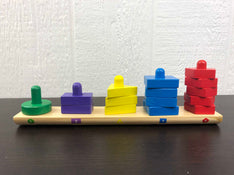 used Melissa & Doug Stack & Sort Board