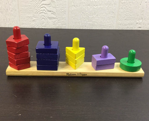 secondhand Melissa & Doug Stack & Sort Board