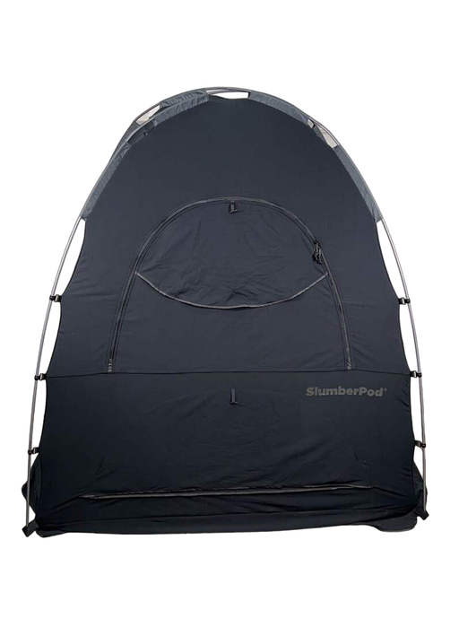 used SlumberPod 3.0 Sleep Canopy with Fan, Black with Gray Accents