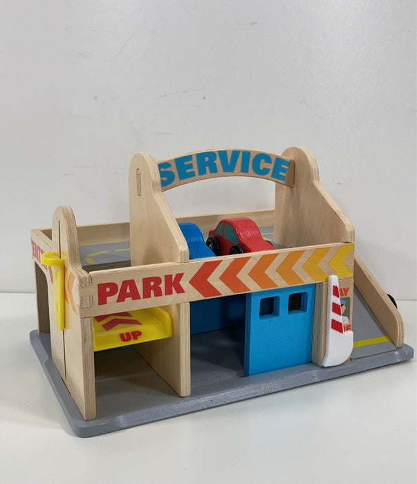 used Melissa & Doug Service Station Parking Garage