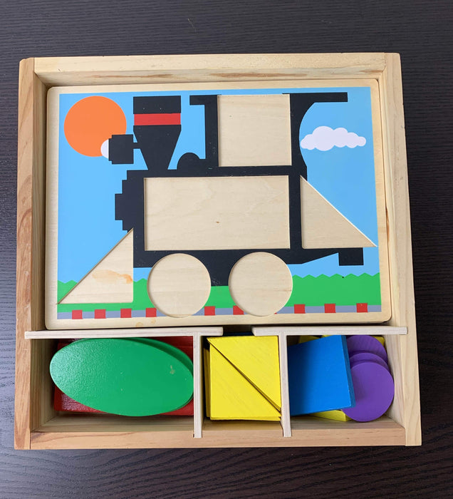 used Melissa & Doug Beginner Pattern Blocks