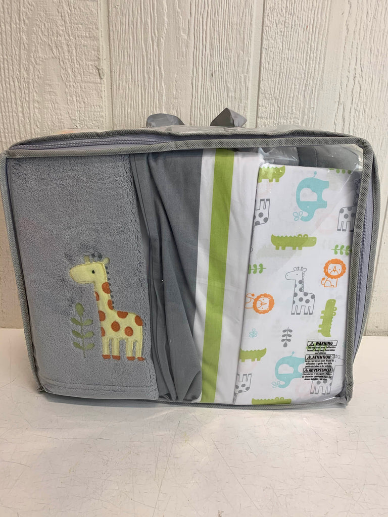 Cloud Island Crib Bedding Set, 4 Piece, Jungle Animals