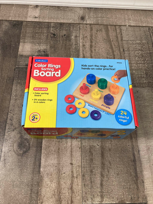 used Lakeshore Color Rings Sorting Board