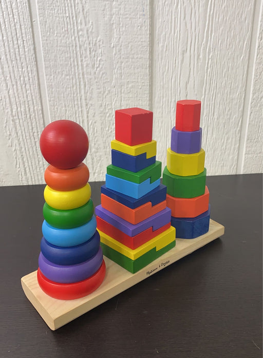 secondhand Melissa & Doug Geometric Stacker