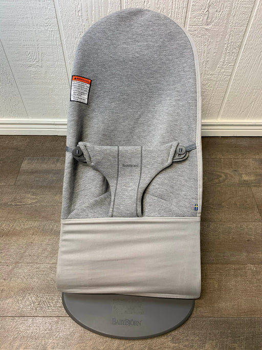 secondhand BabyBjorn Bouncer Bliss, Light Grey 3D Jersey