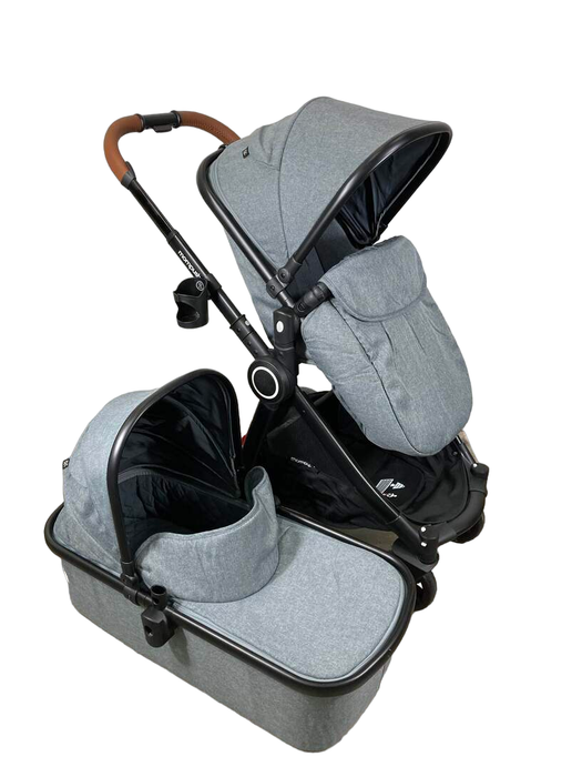 used Mompush Ultimate 2 Baby Stroller, 2021, Grey with Black Frame