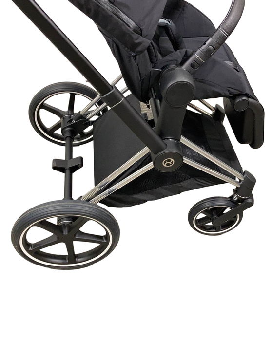 used Cybex PRIAM Stroller, Chrome With Black Details, Deep Black, 2021