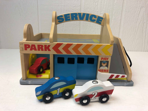 Shop Melissa & Doug Service Station Parking Garage at GoodBuy Gear