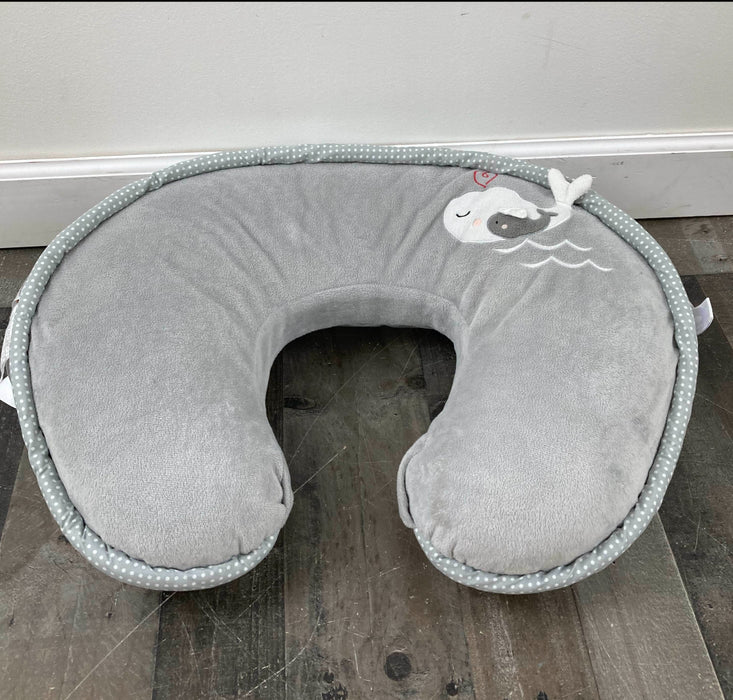 Shop Boppy Luxe Feeding and Infant Support Pillow, Grey Chevron Whales at GoodBuy Gear