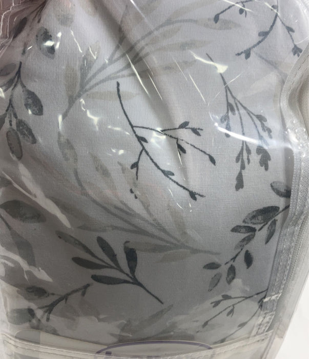 secondhand Boppy Side Sleeper Pregnancy Pillow, Grey flowers