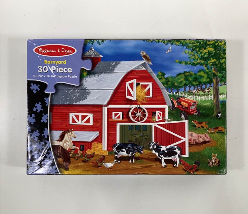 used Melissa & Doug 30 Piece Jigsaw Puzzles, Barnyard