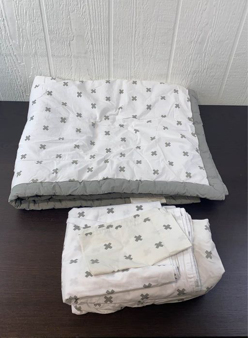 used Land Of Nod Not A Peep Crib Bedding