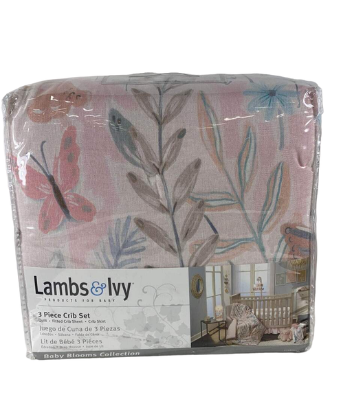 used Lambs & Ivy Three Piece Crib Set