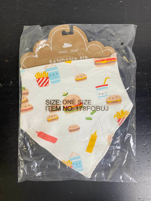 secondhand Angel Dear Swaddle And Bib Set, Burger Joint