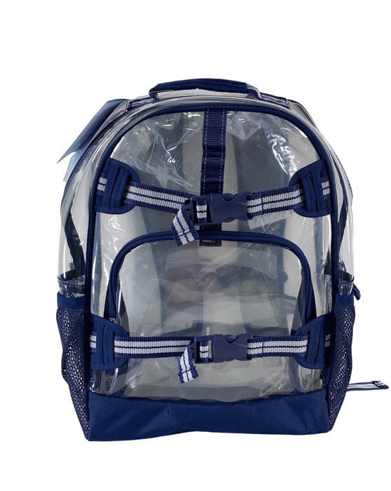 used Pottery Barn Kids Mackenzie Clear Backpack, Clear With Navy Trim