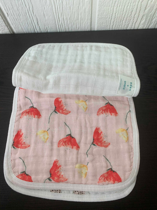 secondhand Aden + Anais Snap Bibs, Pink patterns