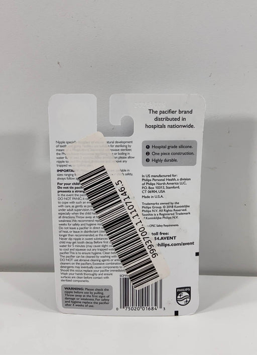 secondhand Philips Avent Soothie Pacifiers, 2 Pk, 0-3 Months