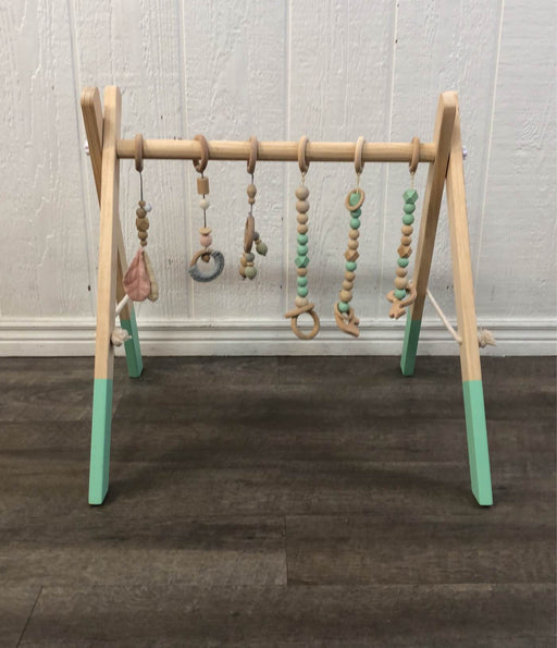 secondhand Wooden Baby Gym, With Extra Toys