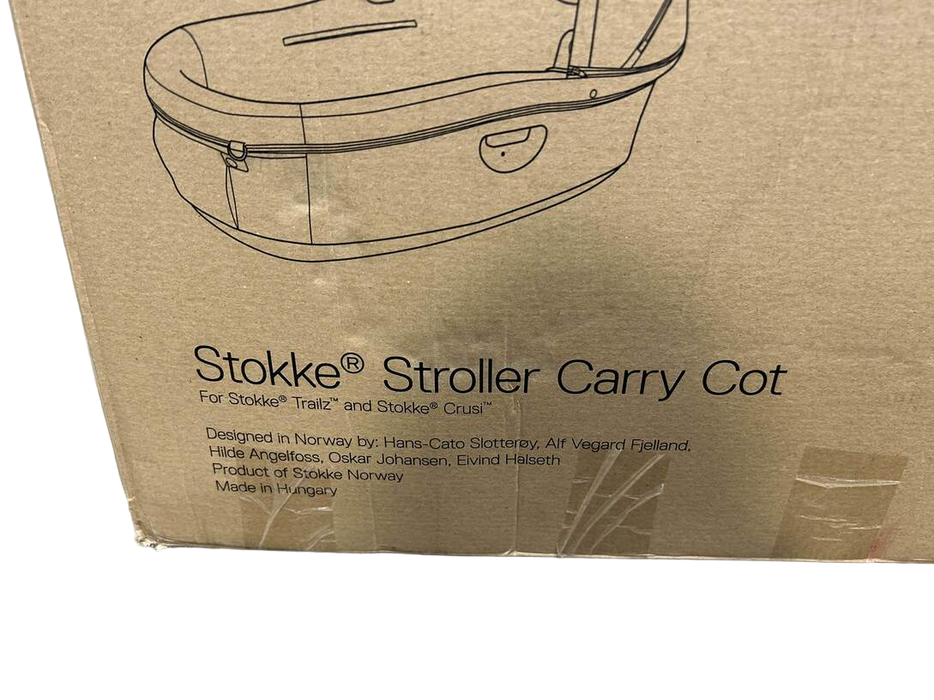 stokke trailz black melange Stokke Crusi & Trailz Carry Cot, Black Melange