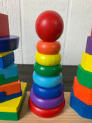 secondhand Melissa & Doug Geometric Stacker