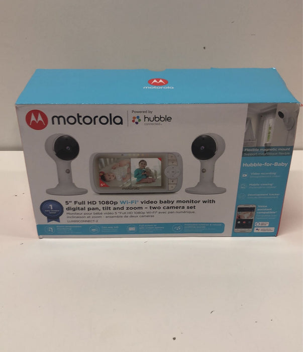 used Motorola Lux65 5" WiFi Baby Monitor with 2 Cameras