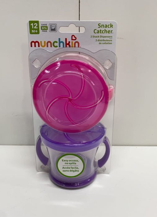 used Munchkin Snack Catcher, Pink/Purple