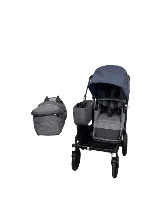 used Bugaboo Donkey 5 Stroller Mono, 2021, Grey Melange, Black