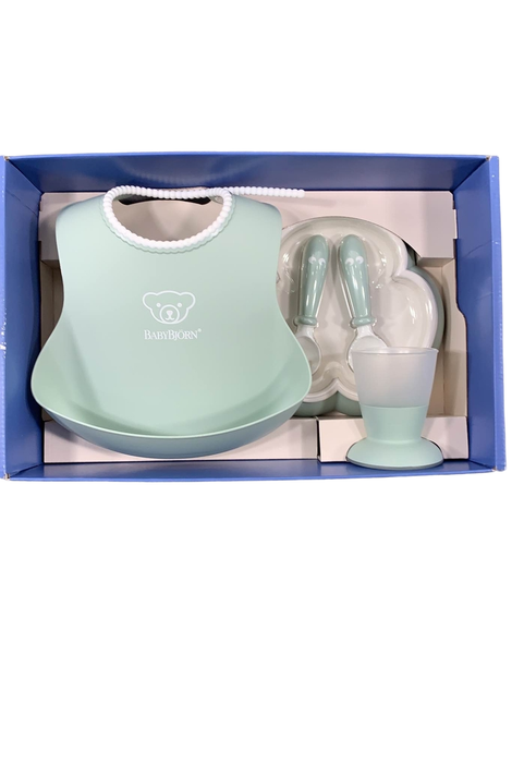 Shop BabyBjorn Baby Dinner Set, Powder Green at GoodBuy Gear