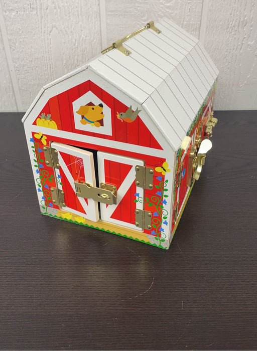 used Melissa & Doug Wooden Latches Barn