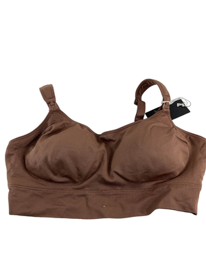 Momcozy All-in-One Super Flexible Pumping Bra, 3XL, Chocolate
