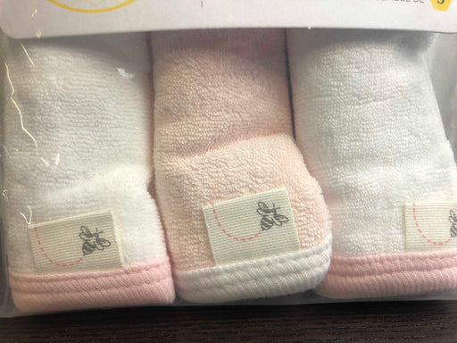 secondhand Burt's Bees Baby WashCloths 3 Pack, In Blossom