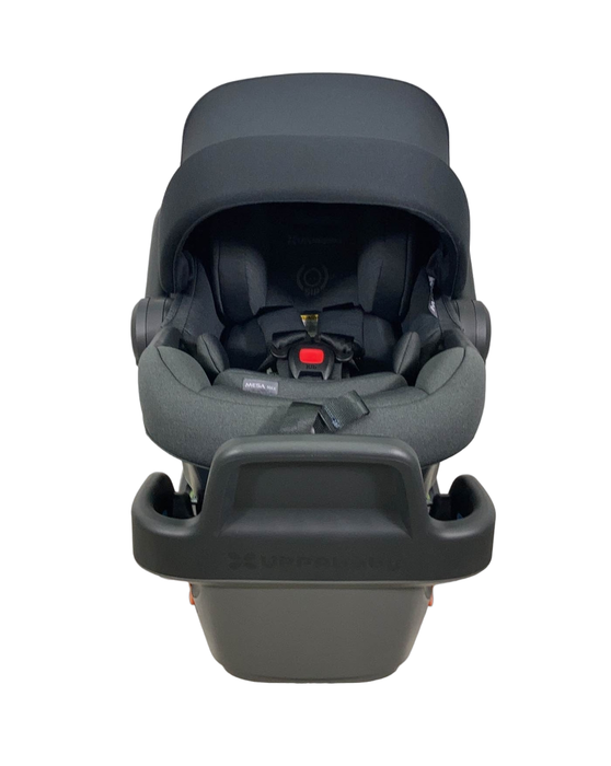 secondhand UPPAbaby MESA MAX Infant Car Seat and Base, 2022, Jake Charcoal