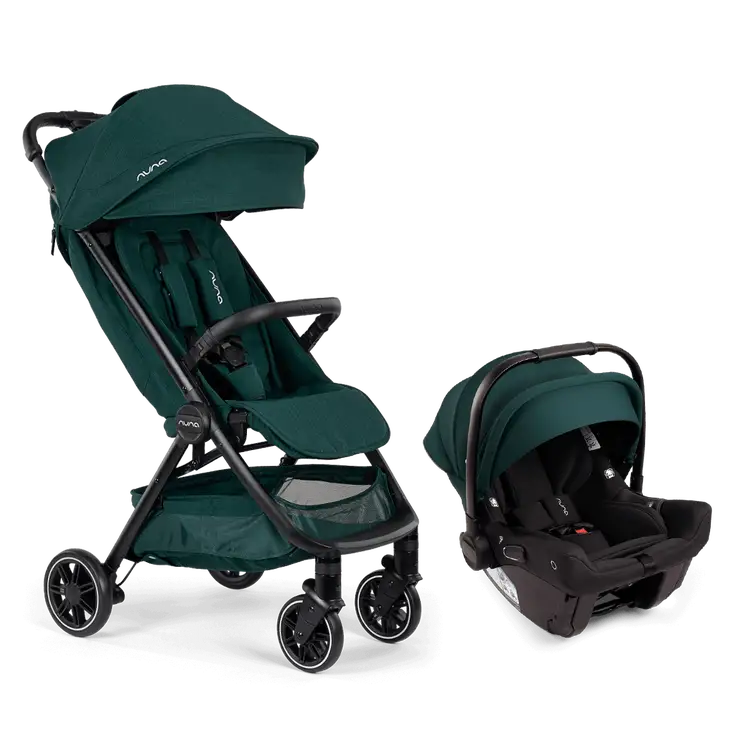 green nuna stroller Nuna TRVL + Pipa Urbn Travel System, 2022, Lagoon