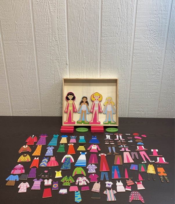 used Horizon Group USA Wooden Dress-Up Dolls