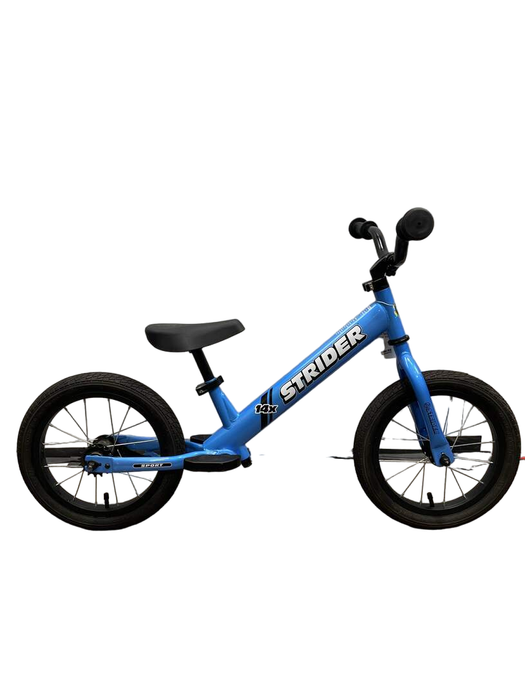 used Strider Balance Bike 14x, Awesome Blue