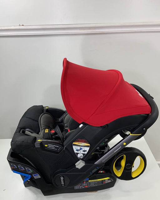 used Doona Infant Car Seat & Stroller Combo, 2022, Flame Red