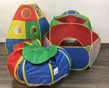 used Hide N Side 5 Piece Ball Pit Tent With Tunnels