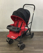 used Joovy Caboose Graphite Stand-On Tandem Stroller, 2019, Red